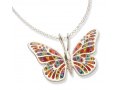 Thousand-Flowers Butterfly Pendant by Adina Plastelina SALE PRICE - 1 LEFT IN STOCK !!