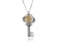 Tikun Klali Key Kabbalah Pendant with an Inside Rotating Coin by HaAri Jewelry