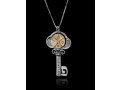 Tikun Klali Key Kabbalah Pendant with an Inside Rotating Coin by HaAri Jewelry