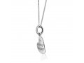 Tilted Heart Pendant Necklace, Faith, You Are Always in My Heart - Sterling Silver