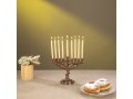 Tree of Life Metal Chanukah Menorah, Bronze - Yair Emanuel