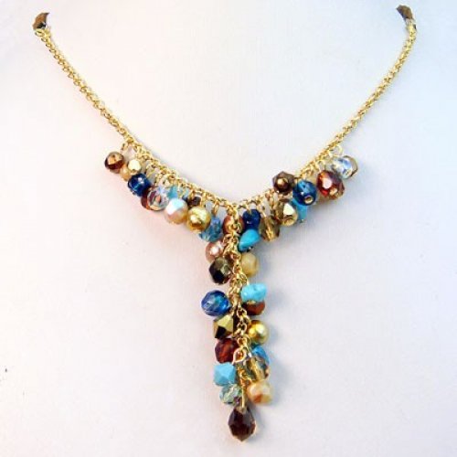 Turquoise Cascade Necklace - Edita