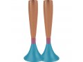 Two Tone Anodized Aluminum Slender Candlesticks - Yair Emanuel