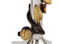 Two Tone Leaf Design Metal Candlesticks - Yair Emanuel