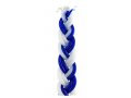 Two in One, A Blue and White Braided Havdalah Candle with spice Box