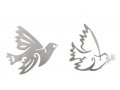 Two-in-One Anodized Aluminum Trivets, Dove of Peace - Yair Emanuel