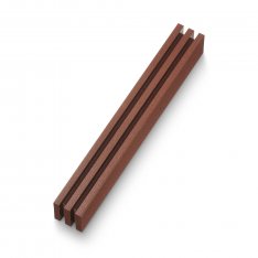 Vertical Laser Cut Channels Mezuzah Case, White - Adi Sidler