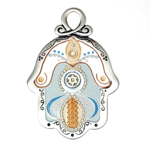 Wall Hamsa by Shahaf in Light Tones