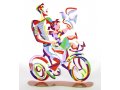 Weekend Ride Free Standing Double Sided Bicycle Sculpture - David Gerstein