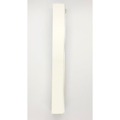 White Anodized Aluminum Mezuzah Case, Wave Design - Adi Sidler