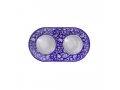 White Flower Design Glass and Metal Candle Holders for Tea Lights - Yair Emanuel