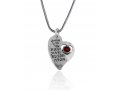 Woman of Valor Silver Heart Pendant by Golan Studio