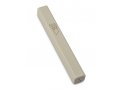 Wood Mezuzah Case, Cream Color with Gold Shin Outline - Selection for Lengths