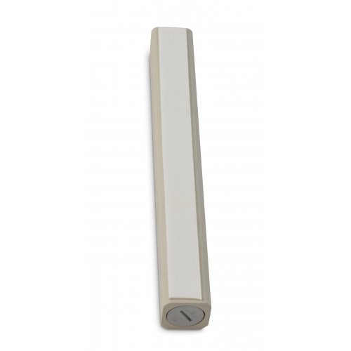 Wood Mezuzah Case, Cream Color with Gold Shin Outline - Selection for Lengths