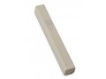 Wood Mezuzah Case, Cream Color with Silver Shin Outline - Selection for Lengths