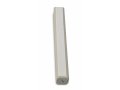 Wood Mezuzah Case, Cream Color with Silver Shin Outline - Selection for Lengths