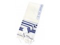 Wool Tallit Prayer Shawl by Talitnia - Blue & Silver Stripes