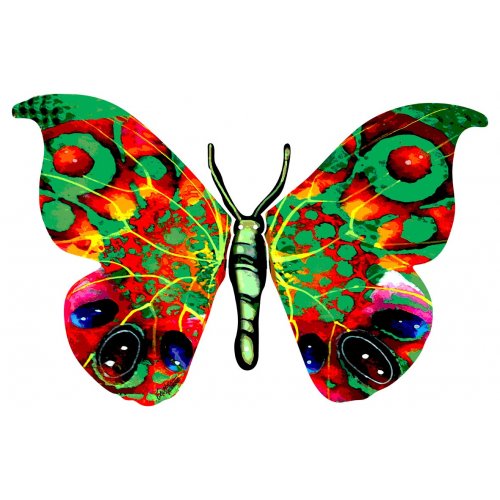 Yafa Butterfly Double Sided Steel Wall Sculpture - David Gerstein