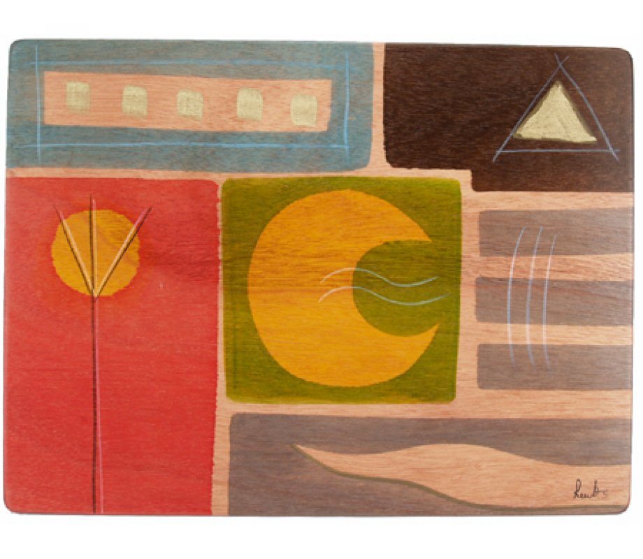 Yellow Moon Rectangular Placemat - Kakadu