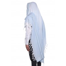 Light Blue Stripe Shir Non Slip Wool Tallit